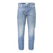 Calvin Klein Denim Herr Jeans Blå Tvättad Ficka Blue, Herr