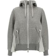 Sacai Stiliga Sweaters Kollektion Gray, Dam