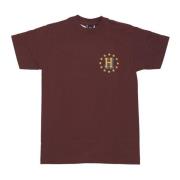 HUF Galaktisk Stack Tee Aubergine Herr T-shirt Purple, Herr