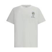 Casablanca Monogramtryck Bomull T-shirt White, Herr