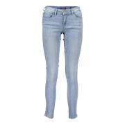 Guess Blå Jeans för Damer med 5 Fickor Blue, Dam