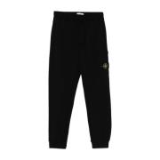 Stone Island Svarta Avslappnade Byxor Black, Herr