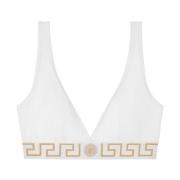 Versace Guld Grekisk Nyckel Triangel BH White, Dam