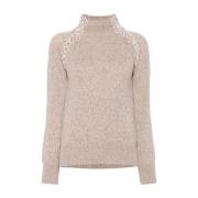 Ermanno Scervino Beige Sweater Aw24 Ull Kashmir Beige, Dam