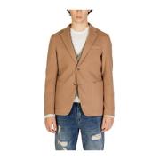 Gianni Lupo Bomull Blazer med Elastan Beige, Herr