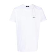 Balmain Herr T-shirt Nero Aw24 White, Herr