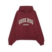 Anine Bing Oversized Sweatshirt Red, Dam