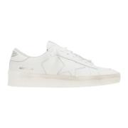 Golden Goose Vit Läder Låg-Top Sneaker White, Herr