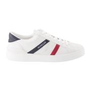 Moncler Läder sneakers med snörning White, Herr