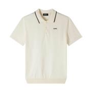 A.p.c. Flynn Polo Tröja White, Herr