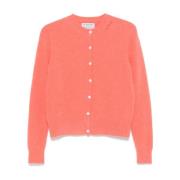 MC2 Saint Barth Rosa Cardigan Sweater Aw24 Pink, Dam