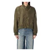 MM6 Maison Margiela Militärgrön Bomberjacka Green, Dam