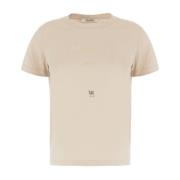 Max Mara Casual Bomull T-shirt för Kvinnor Beige, Dam