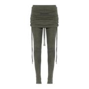 The Attico Leggings med en vikning Gray, Dam