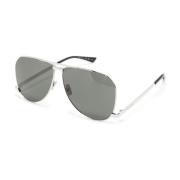 Saint Laurent Metall Solglasögon Silver Gray, Dam