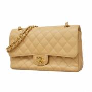 Chanel Vintage Pre-owned Laeder axelremsvskor Beige, Dam