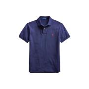 Polo Ralph Lauren Figursydd Bomull Piqué Polo Skjorta Blue, Herr