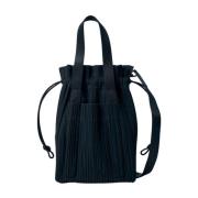 Issey Miyake Veckad Handväska Black, Dam