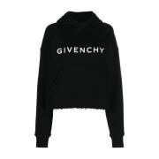 Givenchy Hoodie med logotryck Black, Dam