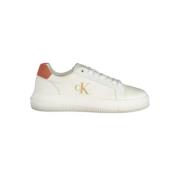 Calvin Klein Vit Polyester Sneaker White, Dam