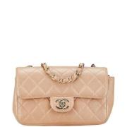 Chanel Vintage Pre-owned Laeder crossbodyvskor Beige, Dam