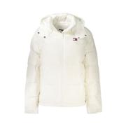 Tommy Hilfiger Vit Polyester Jacka & Kappa White, Dam