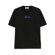 Lanvin Svart Crew Neck Kortärmad Skjorta Black, Herr