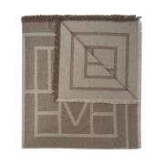 TotêMe Monogram Ull Kashmir Halsduk Brown, Dam