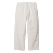 Carhartt Wip Wide Trousers White, Herr