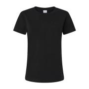 Pinko Casual Bomull T-shirt för Kvinnor Black, Dam