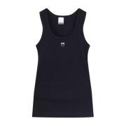 Pinko Love Birds Ribbad Tanktop Black, Dam