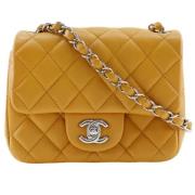 Chanel Vintage Pre-owned Laeder chanel-vskor Yellow, Dam