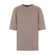 Moncler Oversize T-shirt i bomullsjersey Brown, Herr