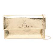 Patrizia Pepe Metallic Fly Clutch Cb5460L041 Yellow, Dam