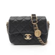 Chanel Vintage Pre-owned Laeder crossbodyvskor Black, Dam