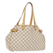 Louis Vuitton Vintage Pre-owned Canvas axelremsvskor Beige, Dam