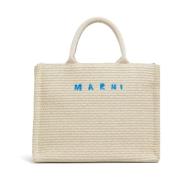 Marni Vit Shopper Väska för Kvinnor Beige, Dam