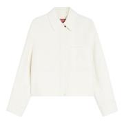 Max Mara Studio Bianco Madison Elegant Vit Klänning White, Dam