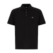 C.p. Company Klassiskt Poloshirt i Olika Färger Black, Herr