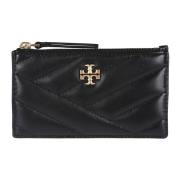 Tory Burch Chevron Dragkedja Kreditkortsfodral Black, Dam