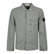 Stone Island Stilren Overshirt för Män Green, Herr