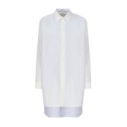 Loewe Vit Skjortklänning Elegant Stil White, Dam