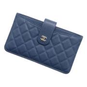 Chanel Vintage Pre-owned Laeder plnbcker Blue, Dam