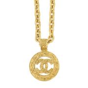 Chanel Vintage Pre-owned Metall chanel-smycken Yellow, Dam