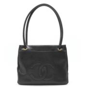 Chanel Vintage Pre-owned Laeder axelremsvskor Black, Dam