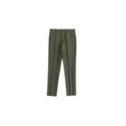 Jil Sander Khaki Gröna Straight Leg Bomullsbyxor Green, Herr