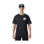 New Era Svart Celtics NBA Mesh Tee Black, Herr