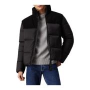 Calvin Klein Jeans Herr Sherpa Insert Puffer Jacka Black, Herr