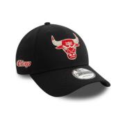 New Era Svart Bulls NBA Metallic Keps Black, Herr