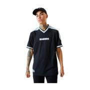 New Era Svart Raiders Kontrastpanel Tee Black, Herr